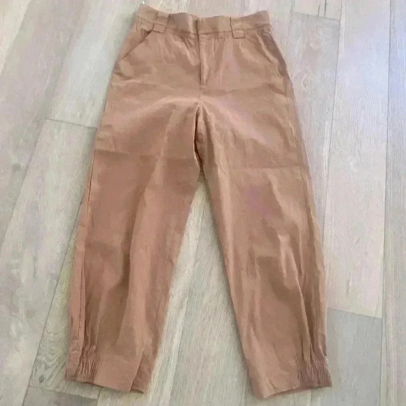 A.L.C. Dylan Linen Blend Paperbag Waist Pants $450 - Picture 1 of 7